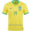 Camiseta de fútbol Brasil G. JESUS 19 Primera Equipación Mundial 2022 - Hombre